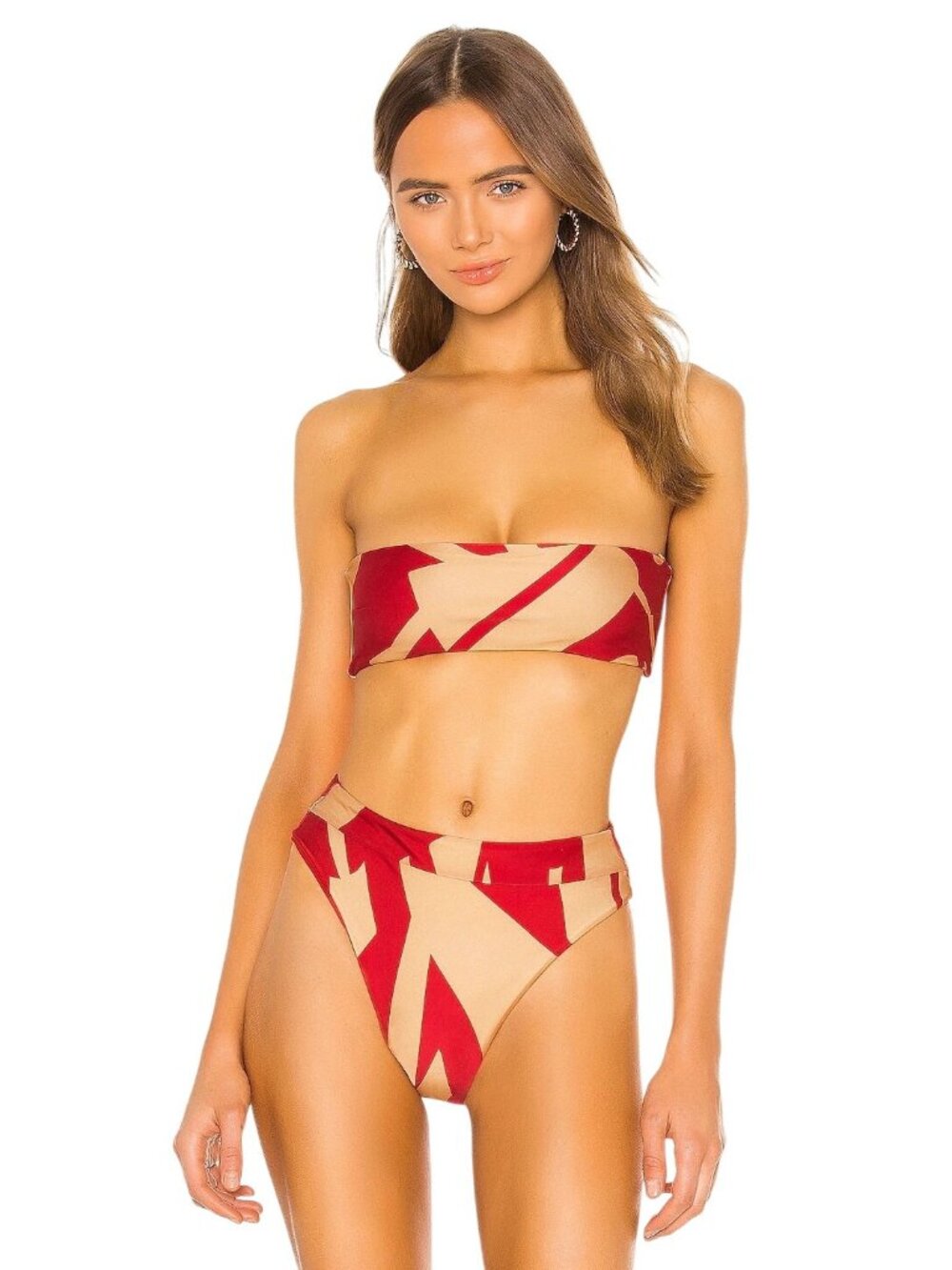 HAIGHT. Thidu Bikini Top in Ella Print Large New Womens Swimsuit